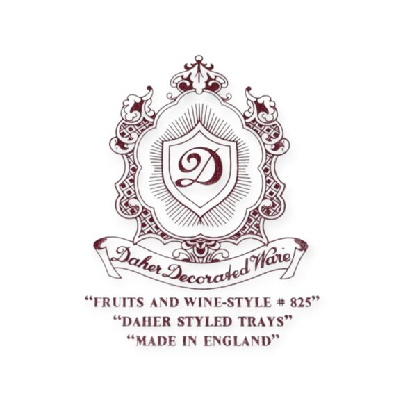 Vintage Daher Decorated Ware Fruits and Wine-Style #825 Daher Styled Tray - Picture 7 of 9